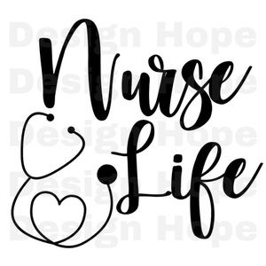 Nurse life 4” decal